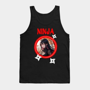 Ninja Target Love Cute Anime Girl Tank Top